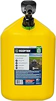 Vista 6 de Scepter FSCD552 - Recipiente de combustible con boquilla SmartControl a prueba de derrames, bidón amarillo para diésel, 5 galones