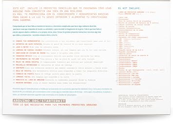 Official Arduino Starter Kit [K030007] - 12 DIY Projects with Spanish Projects Book - Original Kit from Arduino, Italy