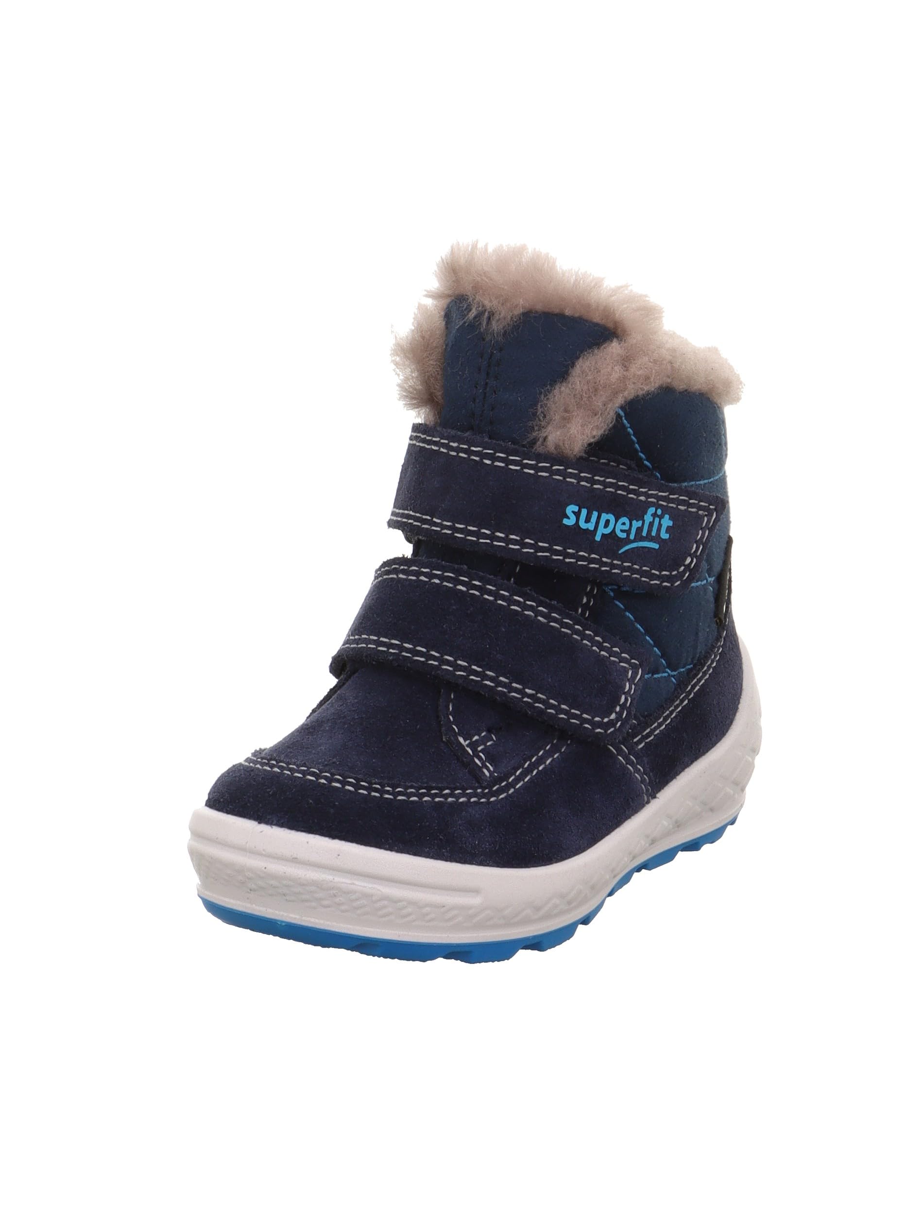 Superfit Boys GROOVY warm gefütterte Gore-Tex Stiefel, BLAU/TÜRKIS 8000