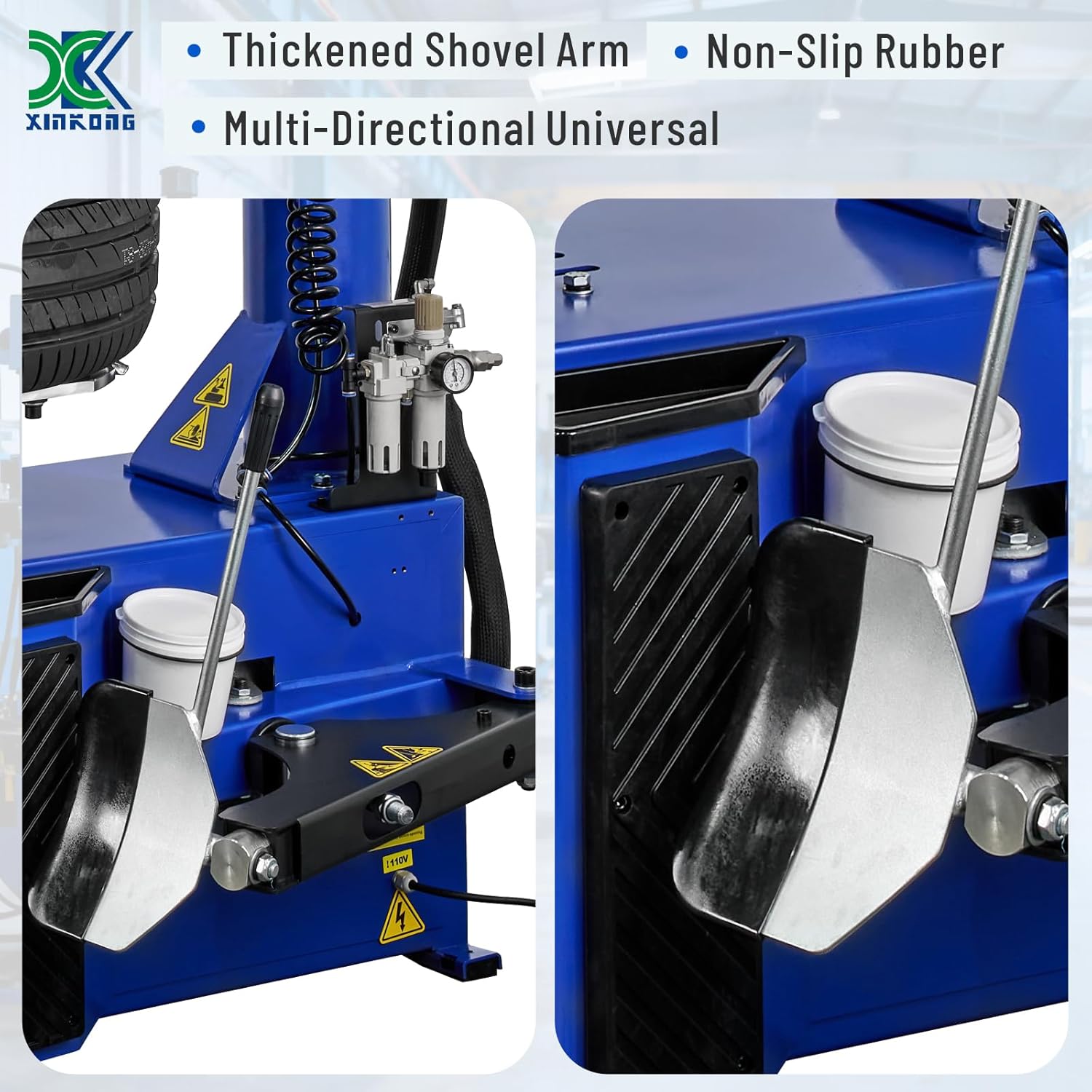 XK-988 New Model Tire Changer 110V Tire Machine Wheel Changers Combo 690 Balancer Rim Clamp with 36 Month Part Replacements