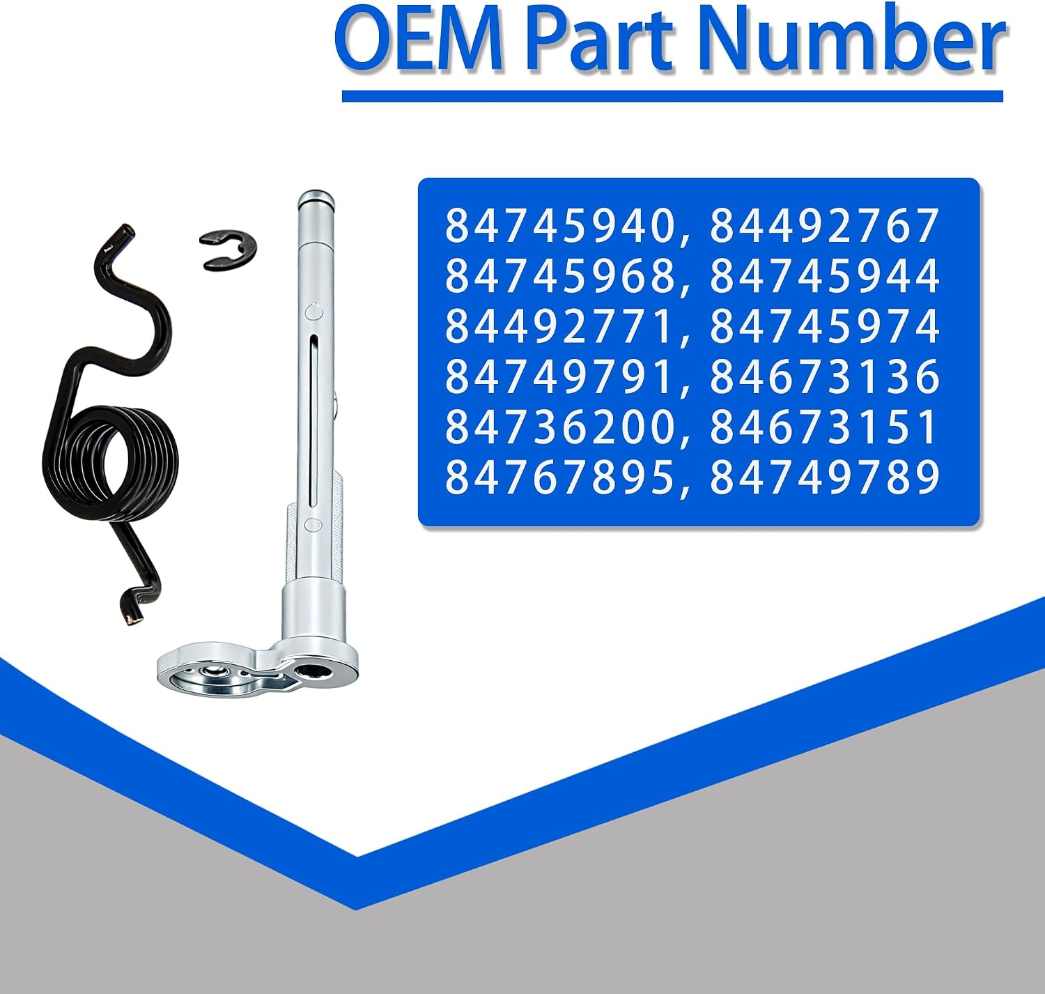 Fuel Door Hinge Pin with Gas Door Spring for Chevy Silverado & GMC Sierra 2019-2025 1500/2500/3500 HD Replaces # 84745940, 84492767 with Durable Aluminum Pin & Stainless Steel Spring
