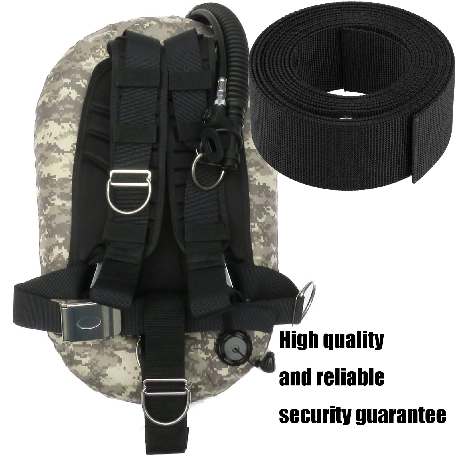 3, 5 m Scubas Diving Bleigürtel Backplate Harness Schnorcheln Gurtband Bleigurt Gürtel Backplane Zubehör Enduring Scubas Diving Belt