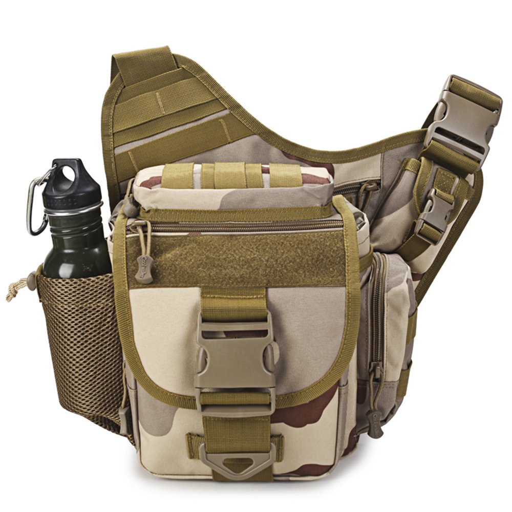 outdoor saddle bag slr camera bag multnctional single sulder water-resistant backpack camouflage waist pack