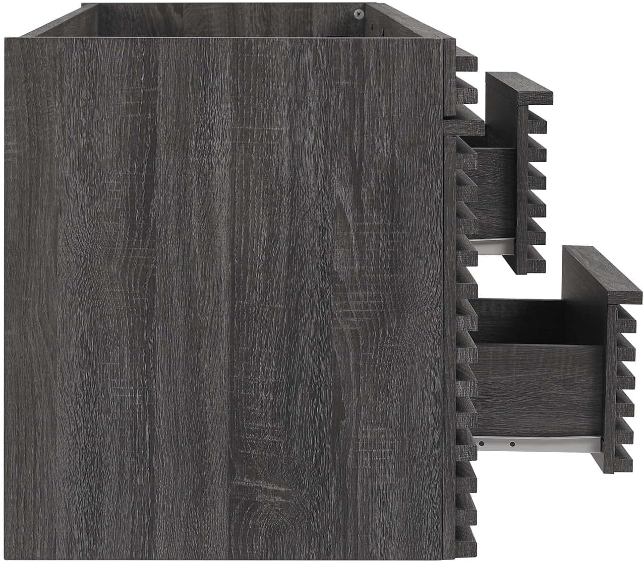 Modway Render 48" Double Sink Compatible (Not Included) Bathroom Vanity Cabinet in Charcoal