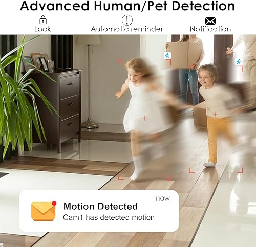 Miniatura 3 de 5G y 2.4G Cámaras de seguridad para interiores 2K para seguridad del hogar, detección de movimiento, visión nocturna, audio de 2 vías,