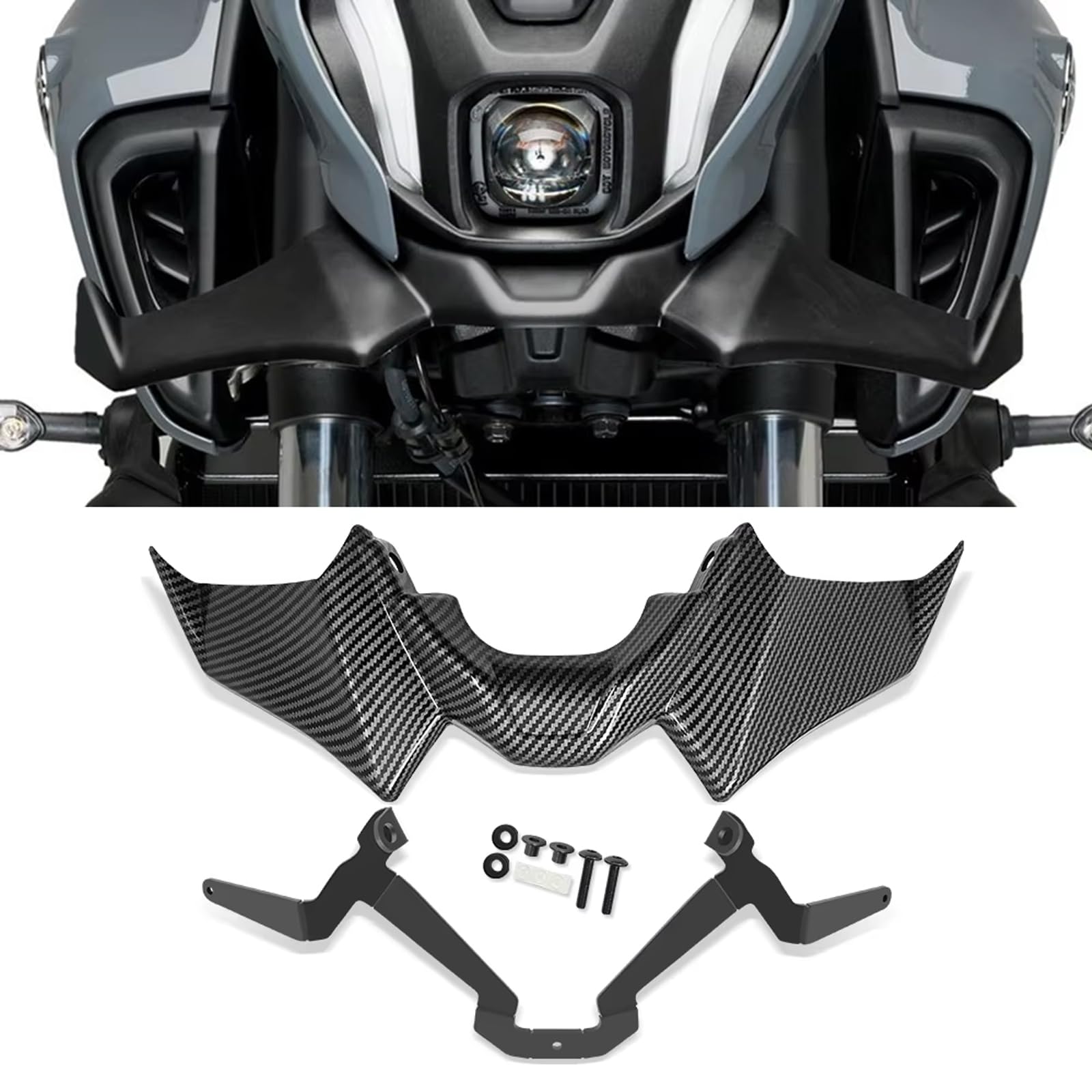 For MT-07 SP MT07 2021-2024Motorcycle Accessories Sport mt07 Downforce Naked Forntal Spoilers Aerodynamic Wing Deflector