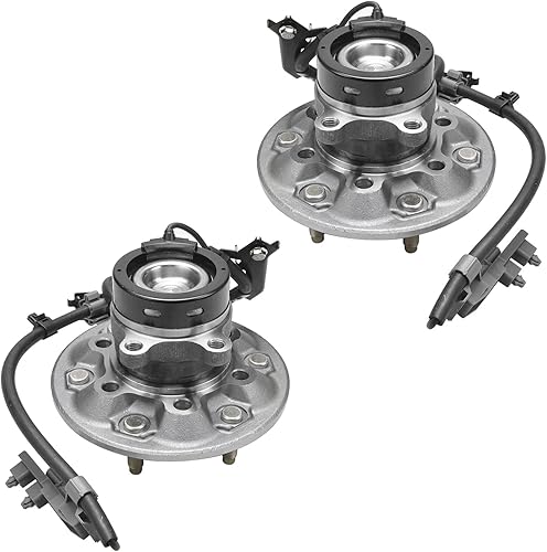 Miniatura 48 de Detroit Axle - Bujes de rodamiento de rueda delantera 4WD para Ford F-150 2015-2017 [6 orejetas; con ABS], Juego de 2 rodamientos de rueda y bujes