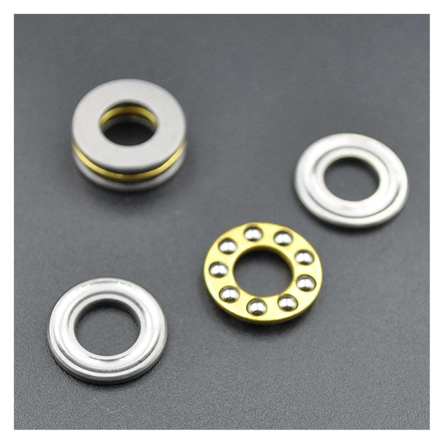 2PCS F6-12M 6x12x4.5mm Miniature Plane Bearing Inner Diameter 6mm Miniature axial Thrust Ball Bearing