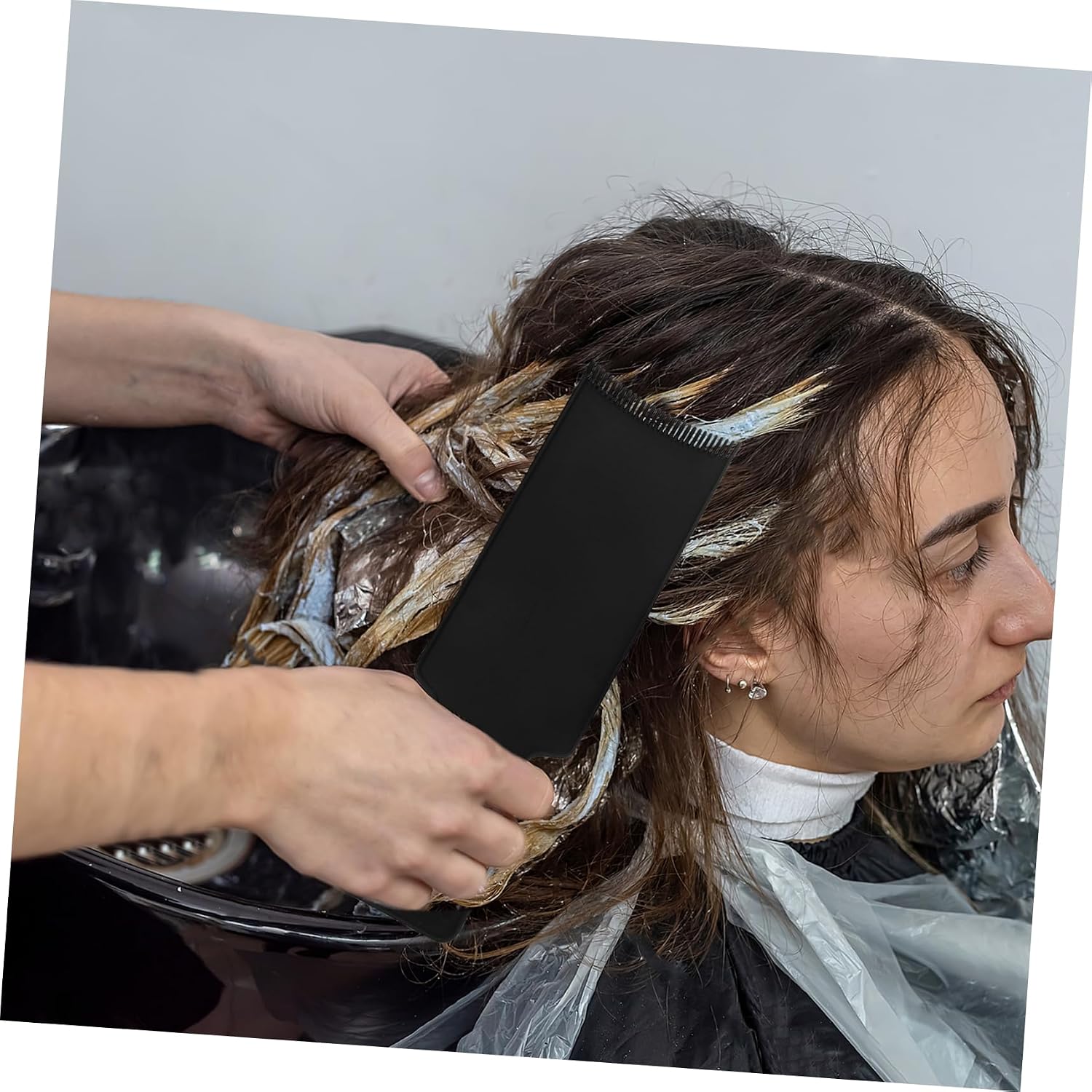 3pcs Highlighting Board Double-sided Hair Dye Tool for Professional Salon Use Safe Material Precise Color Application for Hair Coloring