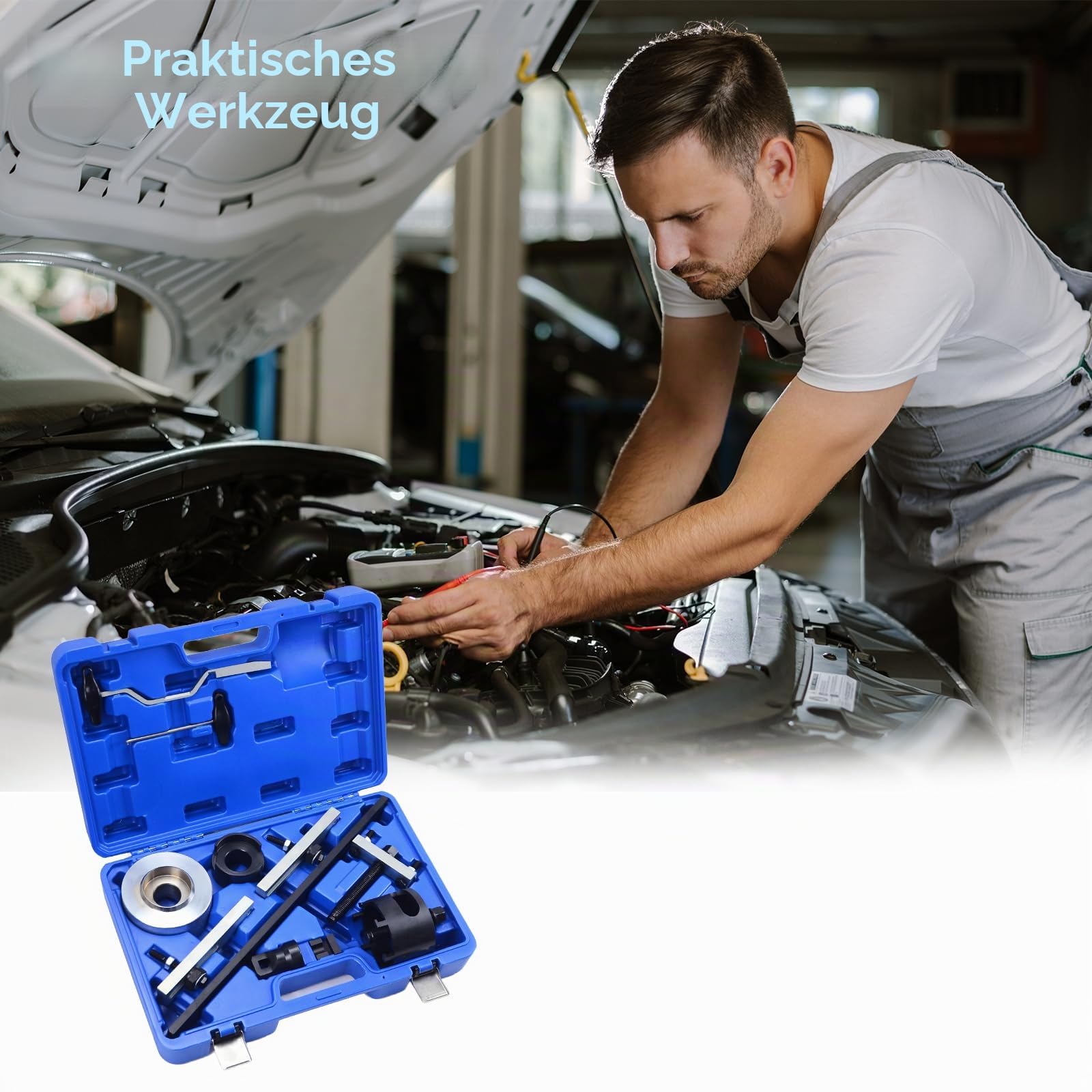 7-Gang DSG Doppelkupplungsgetriebe Ausbau- und Einbau-Werkzeugsatz für VW & Audi – Kompatibel mit VAG Getriebe T10323 T10373 T10376 T40100 T10407 T10466 T10374
