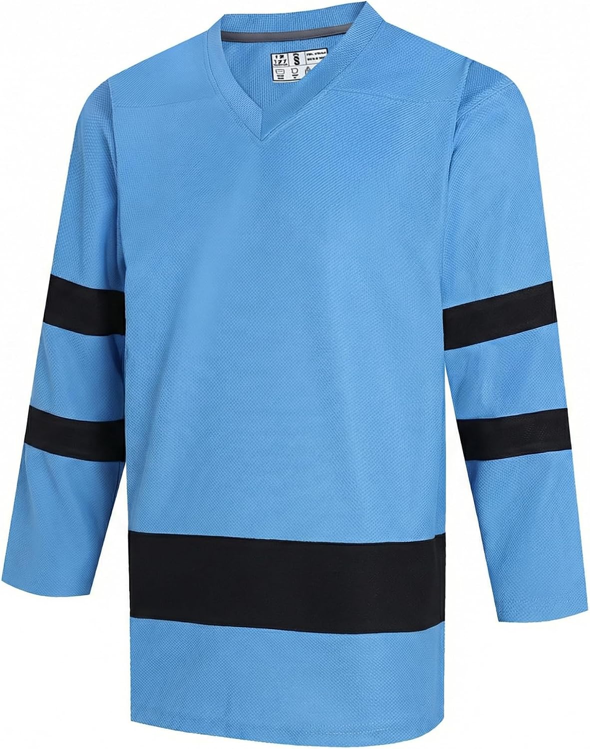 DEHANER Blank Ice Hockey Jerseys for Men Unisex Sport Practice Game Shirts Long Sleeve College Team Tops