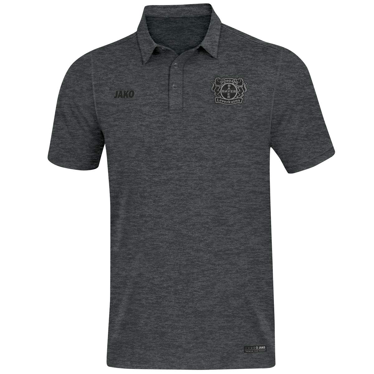 JAKO Men's Premium Basics, (Saison 19/20) Bayer 04 Leverkusen Polo Shirt