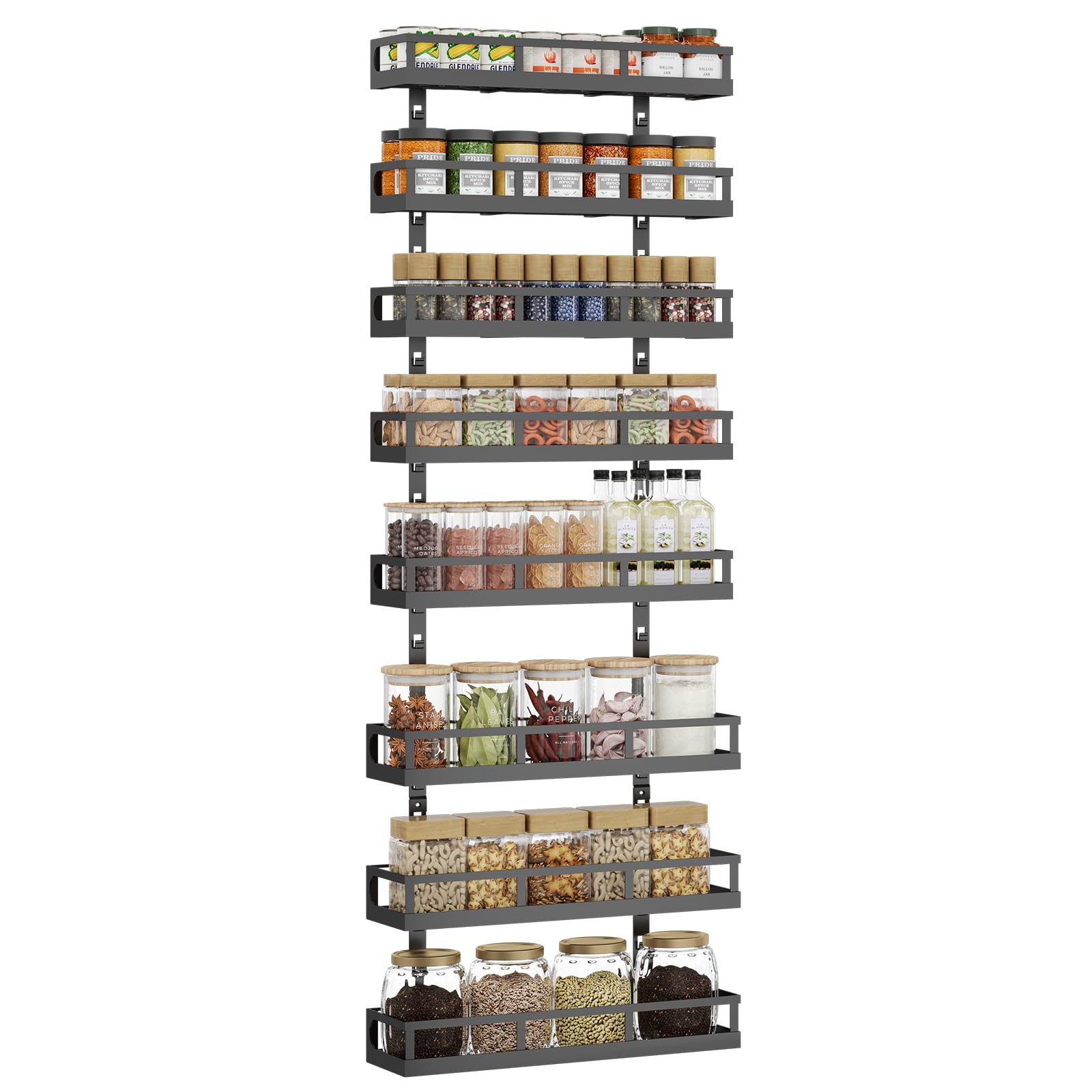 Amazon.com: X-cosrack 8-Tier Adjustable Spice Rack – Wall-Mounted