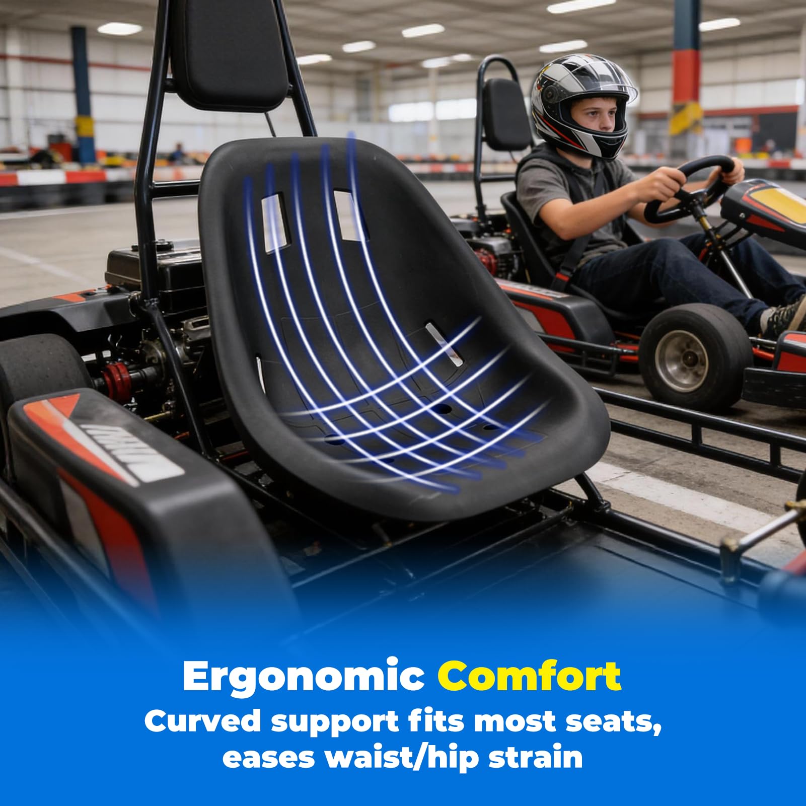 Sedile Go Kart Per Go Karts Drift Cars Balance Car Seggiolino Auto di Grandi Dimensioni Schienale Sella Sprint Kit Sedile Comodo Design Ergonomico
