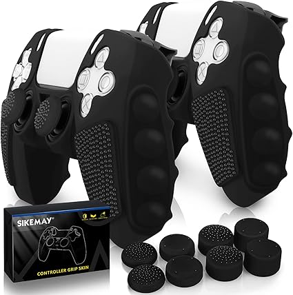 Nueva PS5 Pro con mejoras internas 10 71YEj+d0 nL. AC SX425 SIKEMAY Anti-Slip PS5 Controller Skin, Soft Thicken Non-Slip Studded Silicone Gel Grip Protective Cover Case for PlayStation 5 Controller Grip, 2 Pack with 8 x Thumb Grip Caps