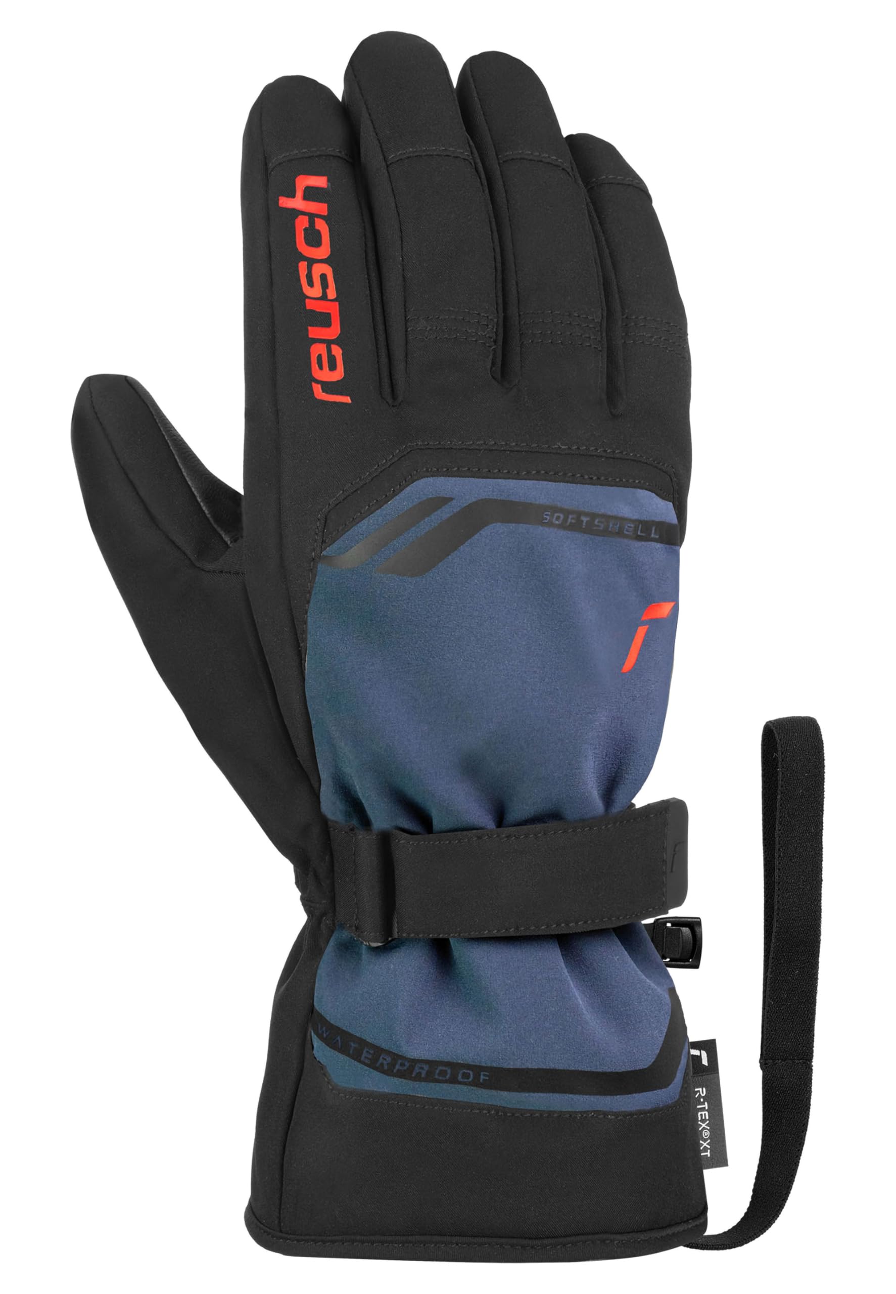 Reusch Guanti da sci per uomo e donna | caldi, impermeabili e antivento | Guanti invernali traspiranti con chiusura in velcro, per sci, attività all’aperto e tempo libero, Taglie 6,5-12, Primus R-TEX