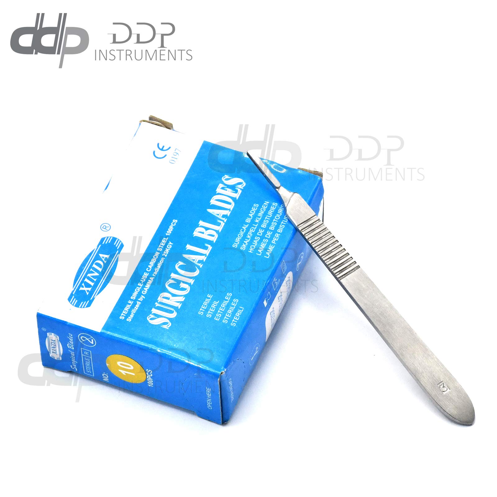 100 Scalpel Blades #10 and Includes One Handle #3