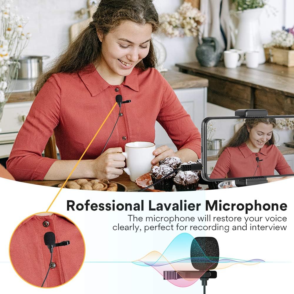 40% Off Discount Lavalier Microphone for iPhone Android Smartphones, MAONO 2 Pack Professional Omnidirectional Condenser Clip on Lapel Mic for Recording, Interview, YouTube Video, Vlogging (AU-303) Super Cheap 🛒 Lavalier Microphone for iPhone Android Smartphones, MAONO 2 Pack Professional Omnidirectional Condenser Clip on Lapel Mic for Recording, Interview, YouTube Video, Vlogging (AU-303)