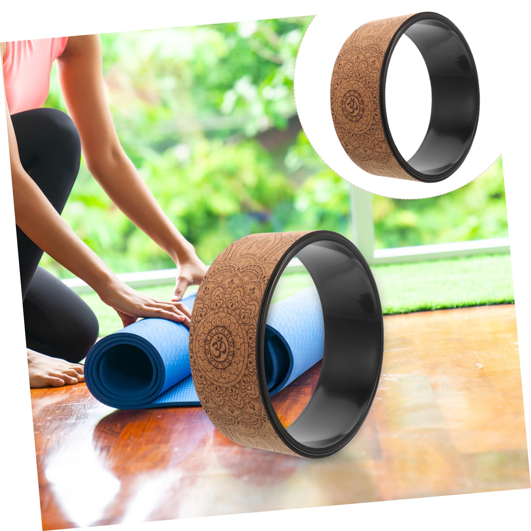 Ruota Yoga Per Allungamento Della Schiena Stretching e Allenamento Pilates Attrezzo Fitness Per Stabilità e Flessibilità