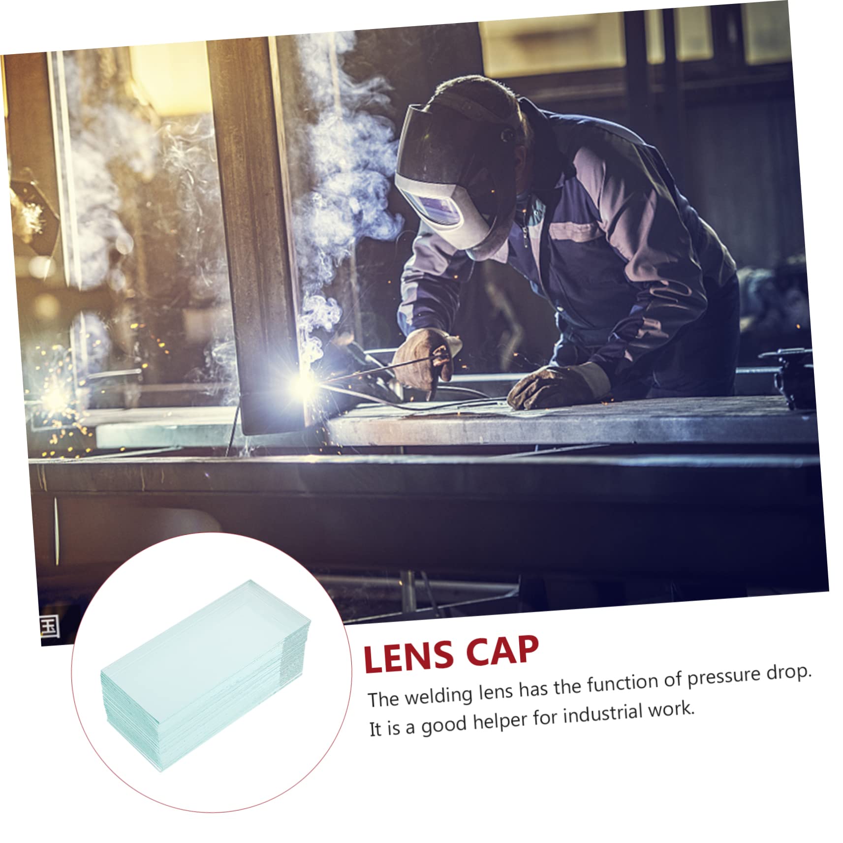 SHINEOFI 20Piezas Transparente De Reemplazo Para Casco De Soldadura Protección Interior Arañazos y Daños Para Uso Industrial