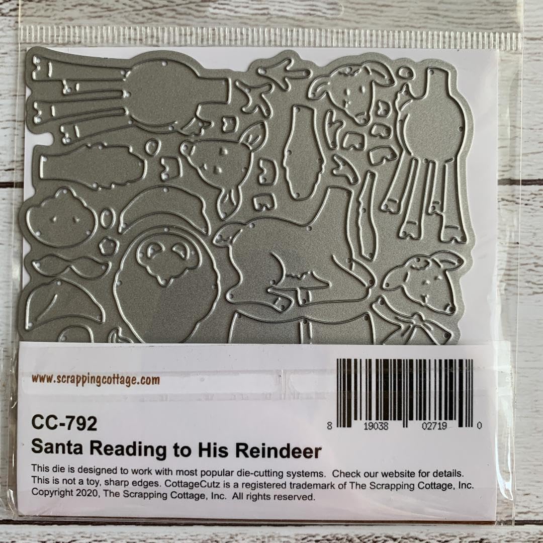 Amazon.co.jp: コテージカッツ カッティングダイ (Santa Reading To H