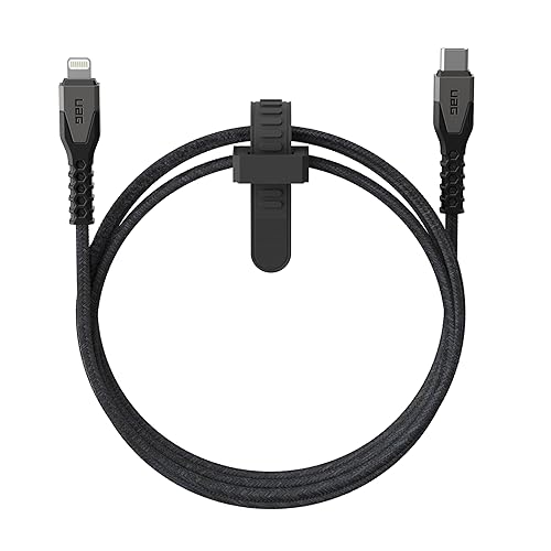 URBAN ARMOR GEAR UAG - Cable USB-C a Lightning de núcleo de Kevlar resistente de 5 pies, 30 W, certificado MFi, cable de carga rápida reforzado para