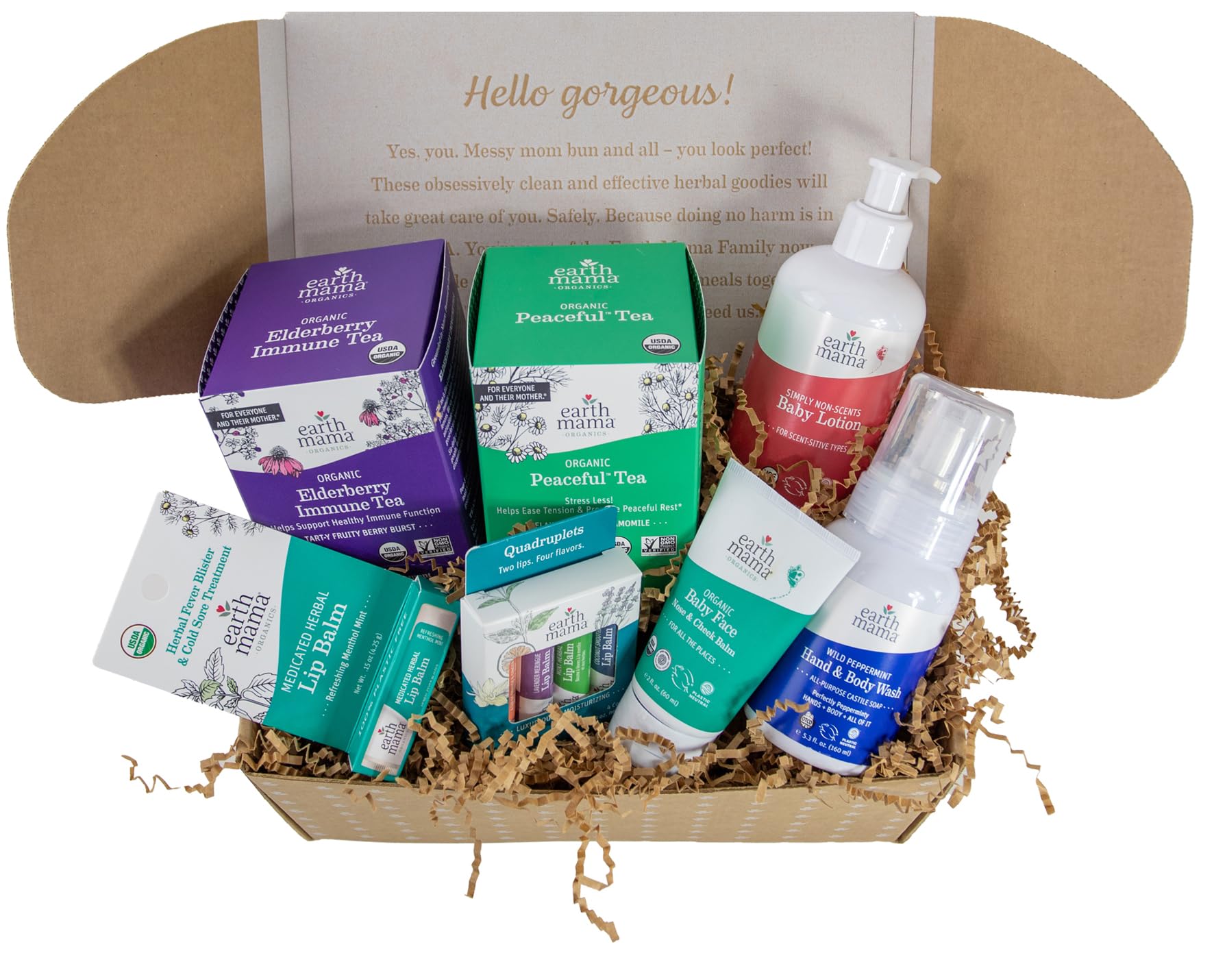 Earth MamaSignature Collection | Self Care Gifts for New Mom (9-Piece Set)