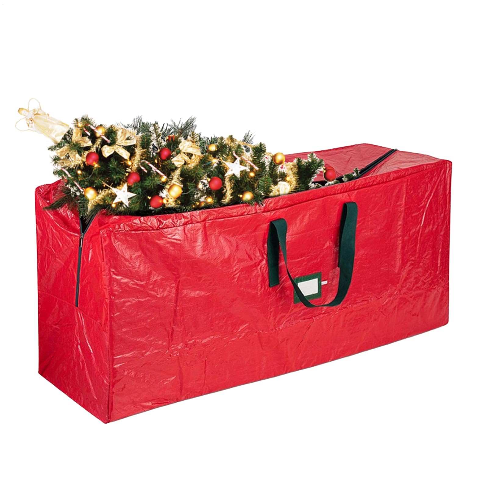 Boîte de rangement pour sapin de Noël avec fermeture éclair lisse