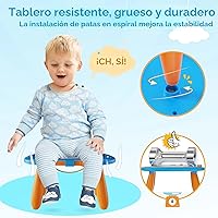 Vista 6 de Kikidex Tablero magnético de dibujo, juguetes para niñas pequeñas para niñas de 1 a 2 años, almohadilla de tablero de garabatos, juguetes educativos