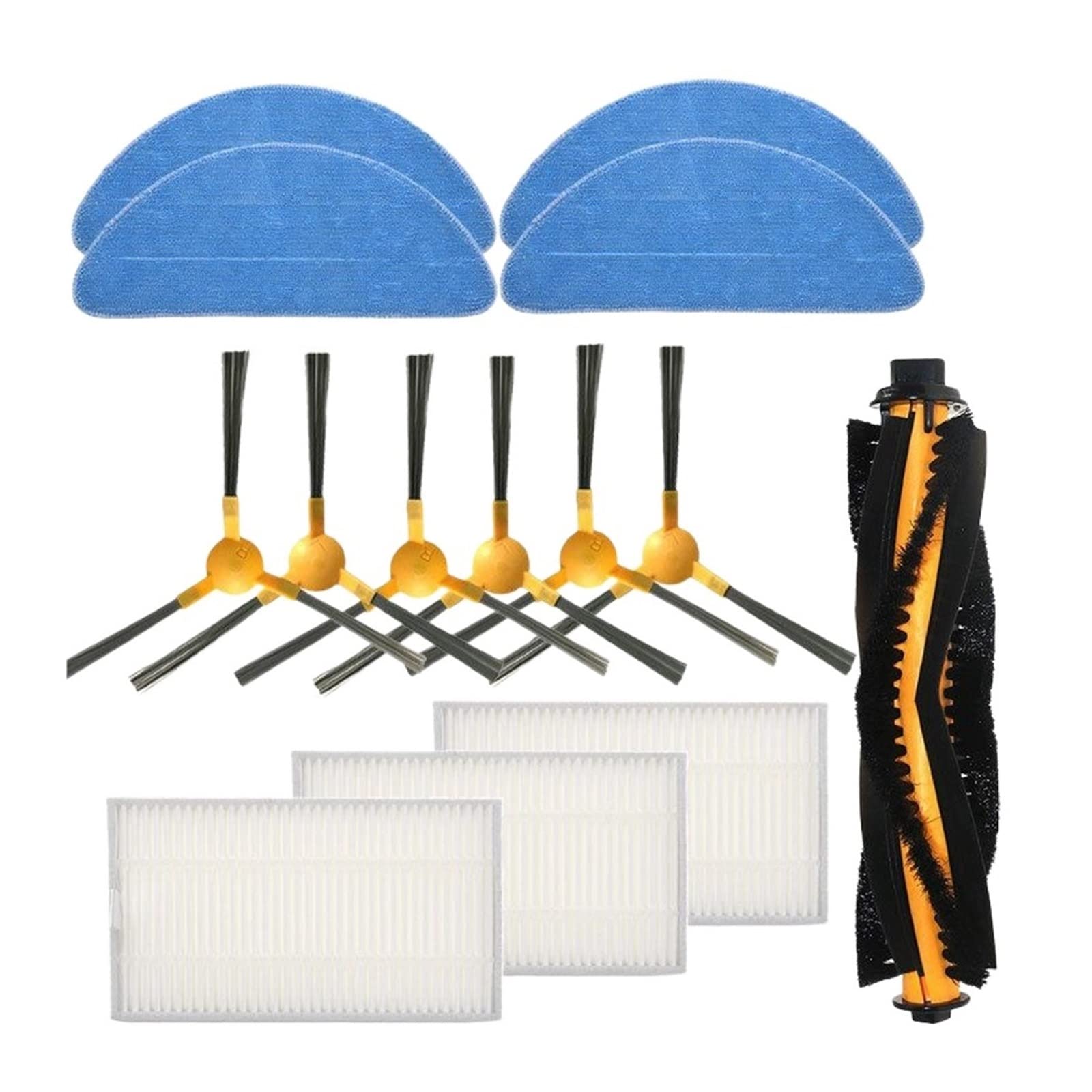 Replacement Accessory Set. Compatible For LIECTROUX C30B Robot Vacuum Cleaner, Compatible For Proscenic 800T 820S Robot Vacuum Cleaner C30B Parts, Side Brush Mop Cloth Filter