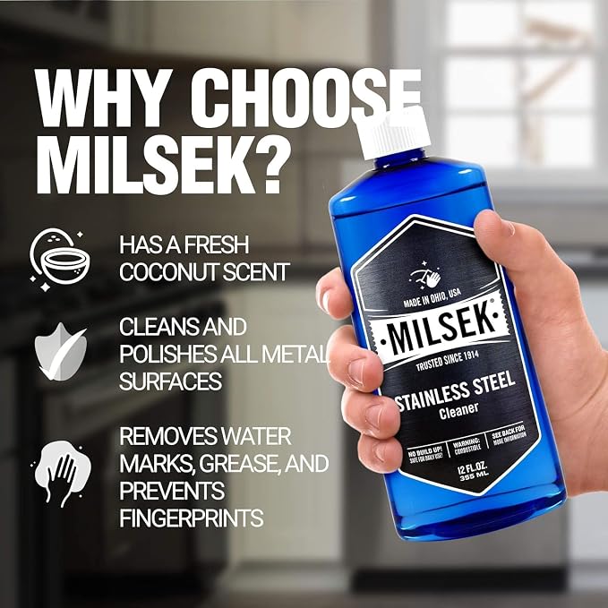Limpiador para acero inoxidable Milsek 2 unidades 12 Fl Oz miniatura 6
