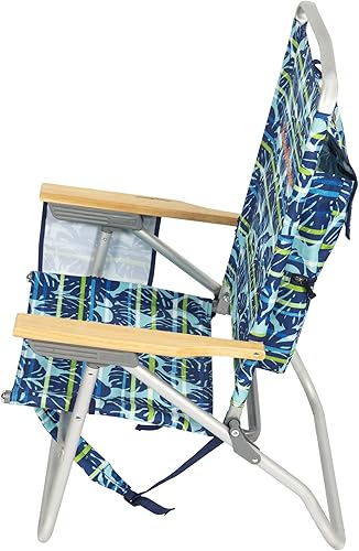Miniatura 8 de Tommy Bahama 4-Position Extended seat Height Easy in-Easy Out Folding Backpack Beach Chair
