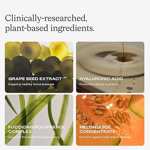 Miniatura 4 de Humann Cardiovascular Health Daily, soporte vascular y de presión arterial 4 en 1, extracto de semilla de uva y suplemento de circulación de ácido