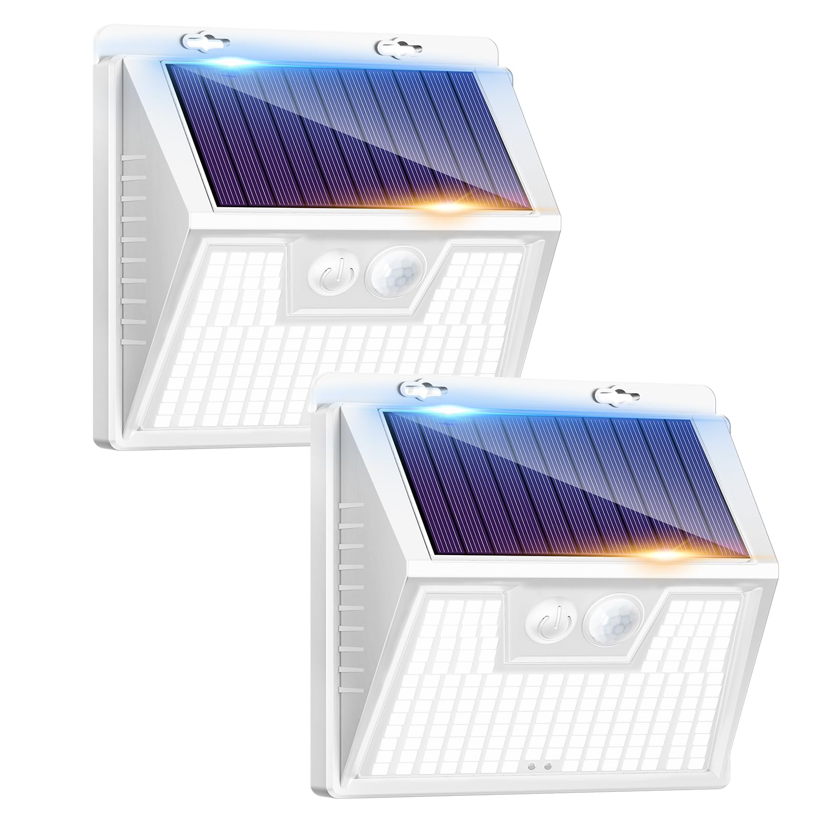 kolpop Luz Solar Exterior potente Blanco frío, [6 Paquete/3 Modos] focos led exterior solares 140 LED, Luz solar exterior con sensor de movimiento Impermeable IP65 foco solar para terraza — view 13