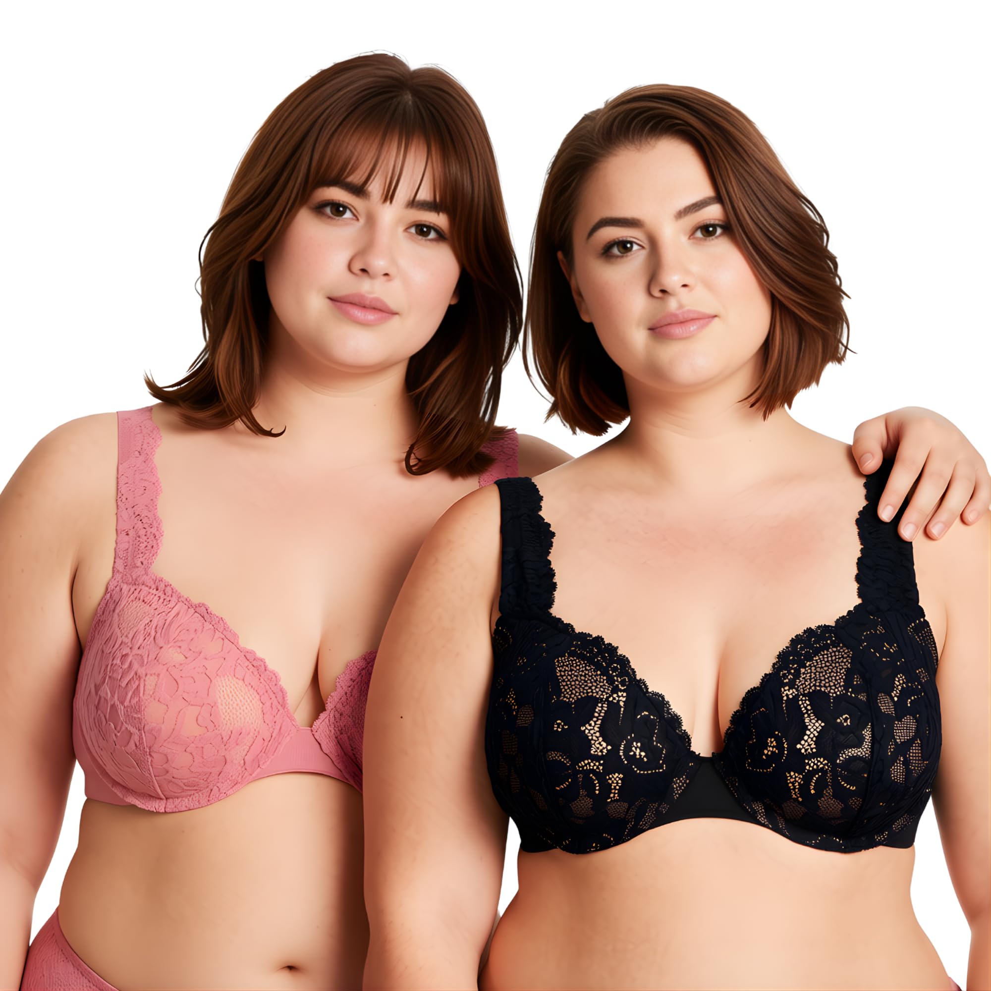 Soutien-gorge push-up de qualité supérieure Curve Muse grande taille - 7