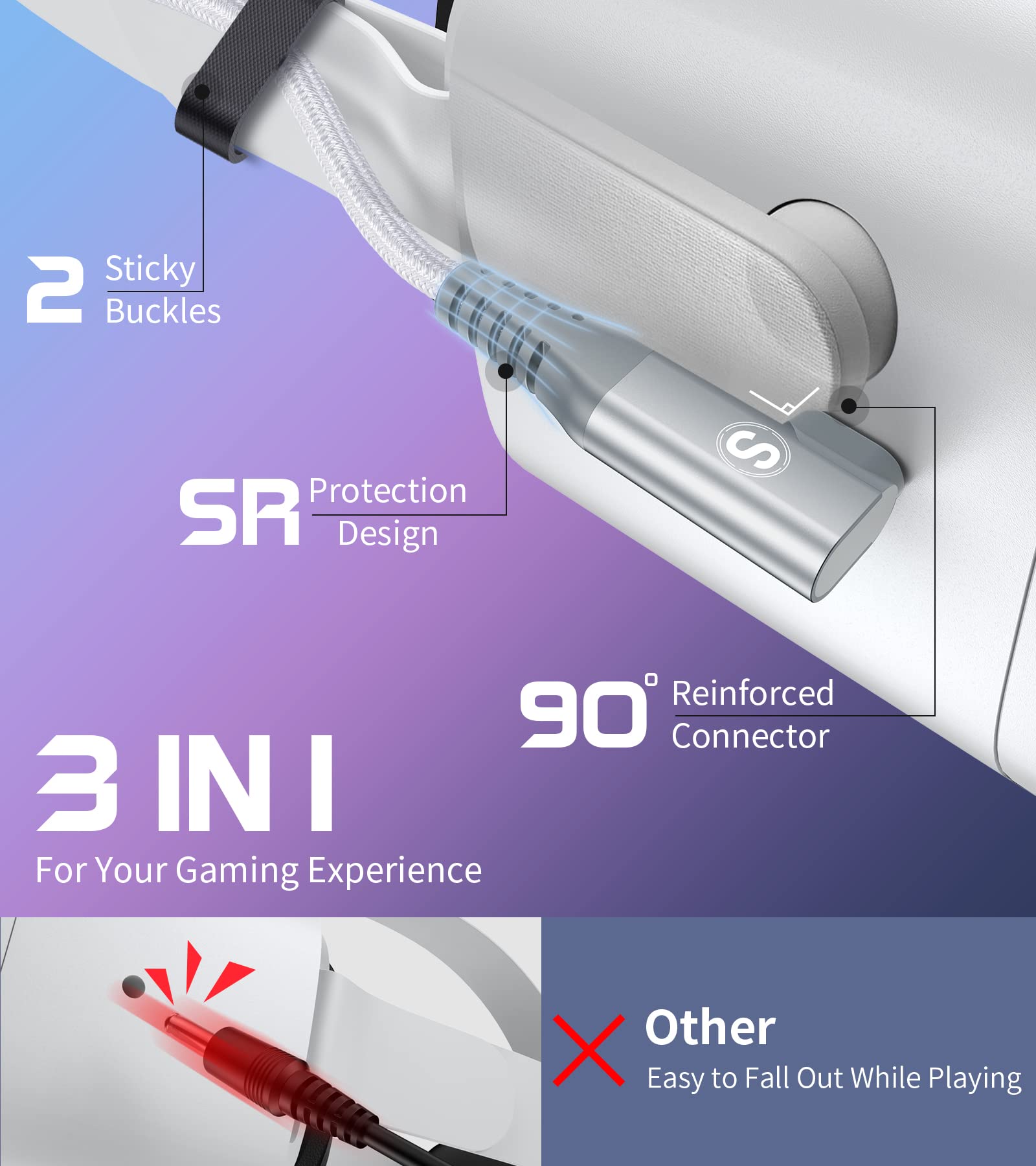 Amazon.co.jp: Quest Link 対応用 ケーブル 5m VR対応 L字 VR適用