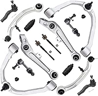 Vista 33 de Detroit Axle - Kit de suspensión frontal de 15 piezas para Jeep Grand Cherokee 99-04 1999 2000 2001 2002 2003 2004, brazos de control superior e