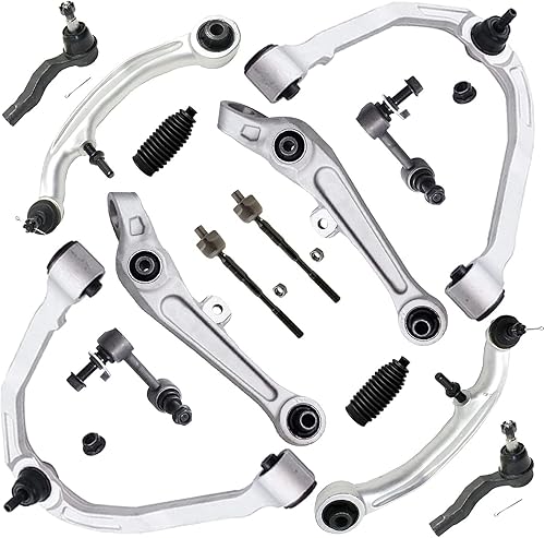 Miniatura 56 de Detroit Axle - 4WD Front End 14pc Kit de suspensión para Ford F-150 F-250 Expedition Navigator, 2 brazos de control superior 2 rótulas inferiores 2