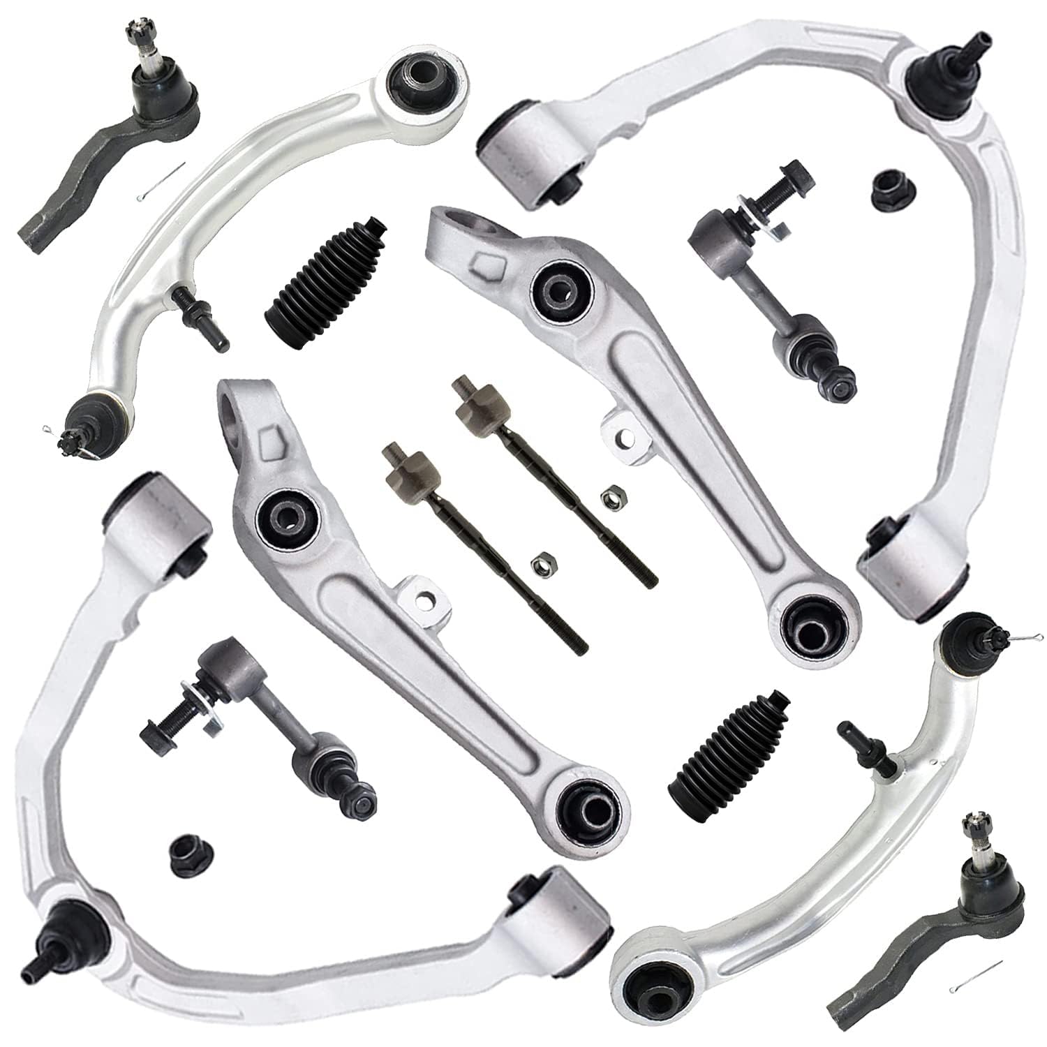 Detroit Axle - 14pc RWD Front End Kit for 03-04 INFINITI G35 Nissan 350Z