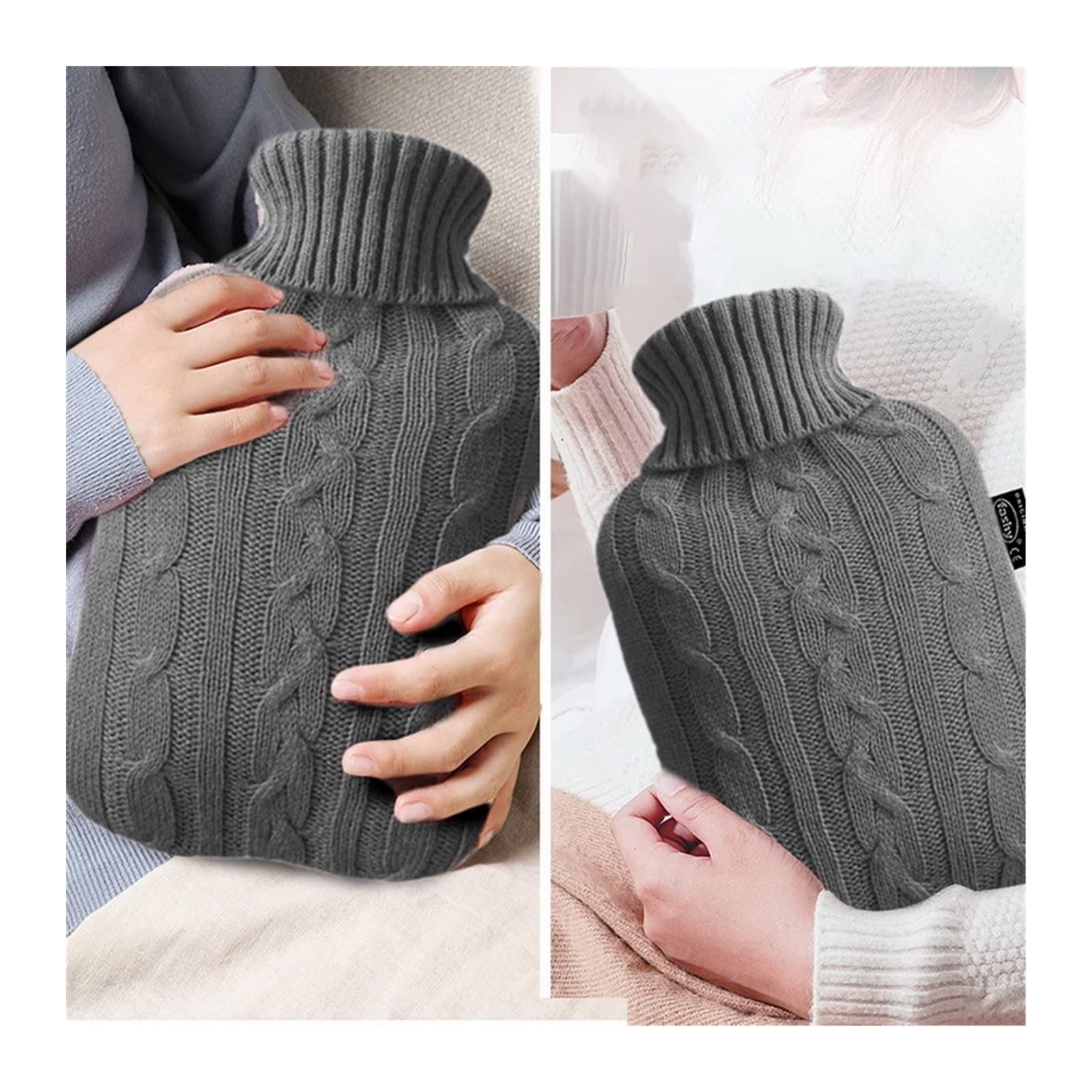 Termofor Hot Water Bag Cover Warm ，Heat Preservation Hot Water Bottle Cover For Winter Keep Warm Cover Butelka z gorącą wodą, trwała (Color : 01)