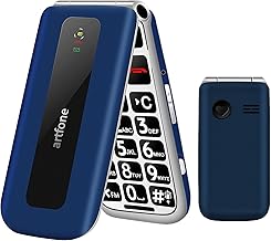 artfone F20 Blau - Seniorenhandy Klapphandy Ohne Vertrag丨2G GSM Handy für Senioren丨Dual SIM Großtasten Mobiltelefon丨2,4 Zoll Farbdisplay丨SOS Notruftaste丨FM Radio丨Sprachansage丨Kurzwahl丨1300mAh Akku