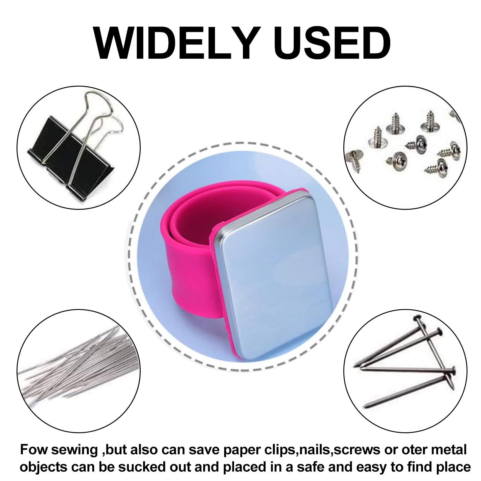 Foyscr Coussin De Poignet Magnétique Pour Couture, Bricolage