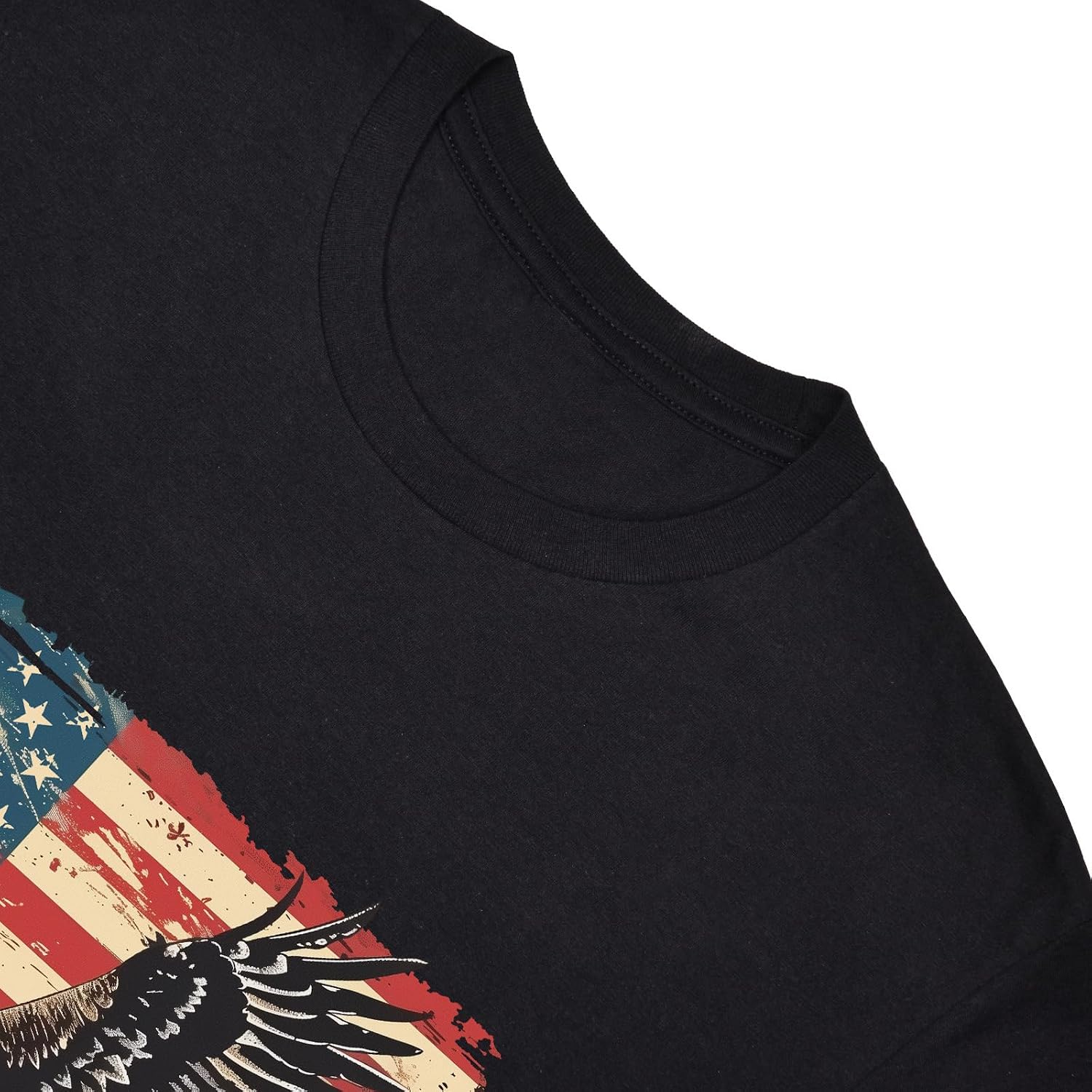 Men’s American Flag and Eagle Graphic T-Shirt Vintage Patriotic Shirts Short Sleeve