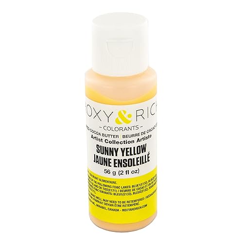 Roxy & Rich Artist Collection Manteca de cacao, 1.98 oz de color amarillo soleado