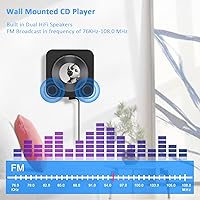 Vista 6 de Portable CD Player with Bluetooth Desktop CD Player for Home CD Music Players with Remote Control,Timer,Built-in Dual Speakers with LED Display Home