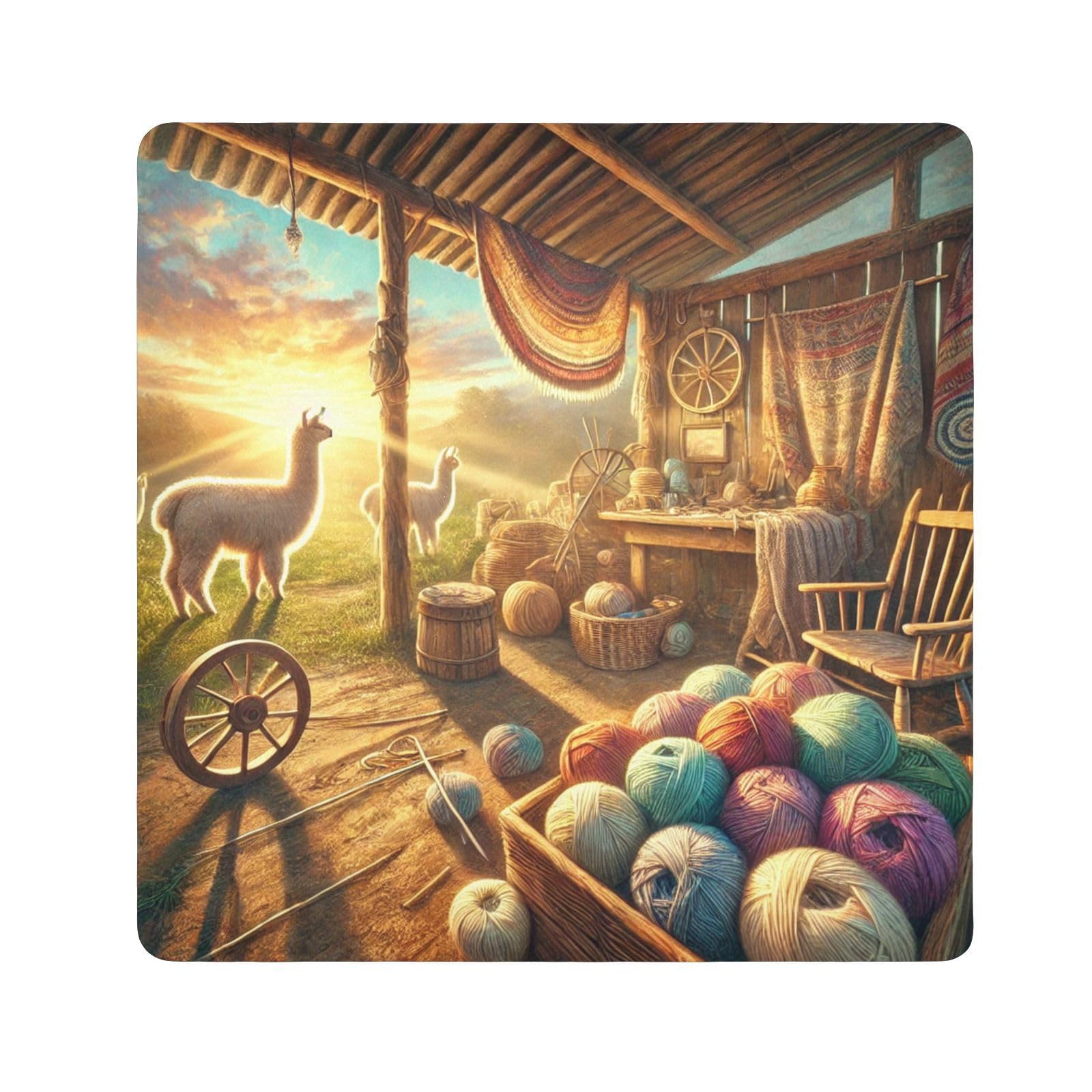 Joko Ivery Alpaca Yarn Shed Golden Camera Lens Wrap 21.7