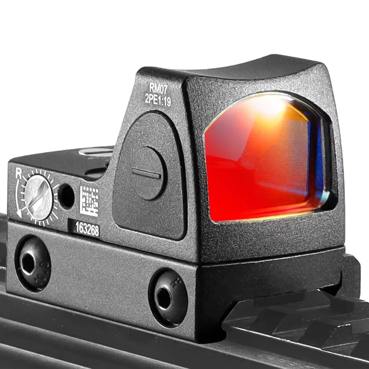 Red Dot Sight, Tactical 20mm Red Dot Sight 3 MOA Pistol Scope Adjustable Brightness with…