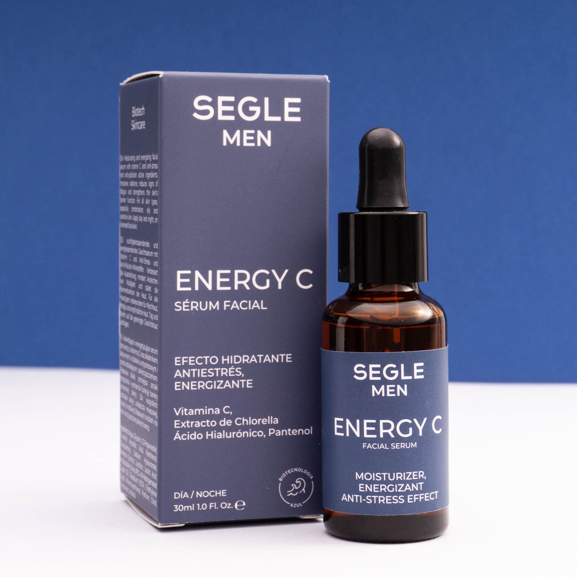 Segle Clinical | Sérum Energy C Hombre | Vitamina C | Antioxidante | Antiestrés | Arrugas menos marcadas | 30 ml