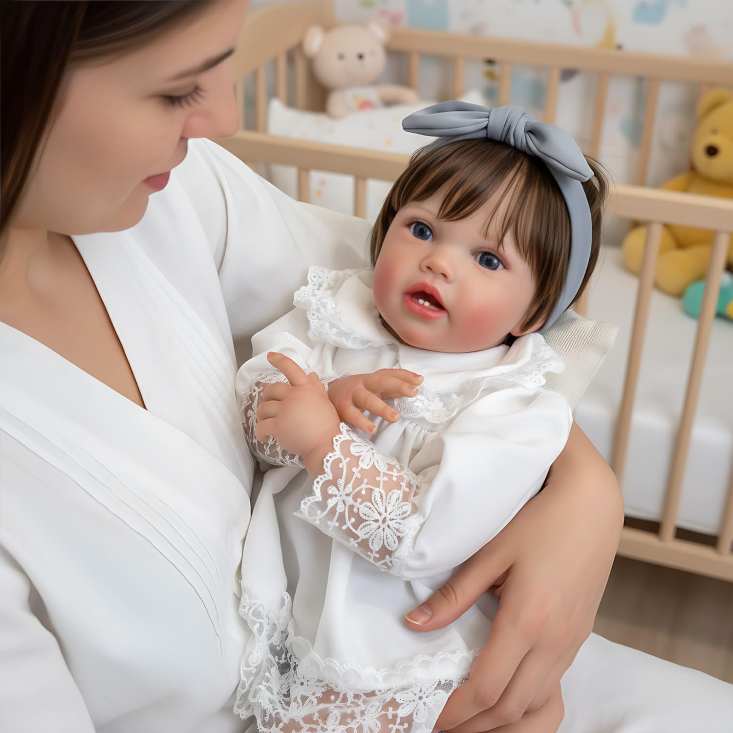 【リボーンドール】大きさ 約 24 cm. Amazon | cosheng 幼児 リボーン ベビードール 女の子 - 24インチ 本物