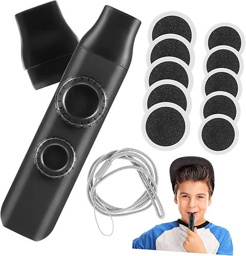 ERINGOGO Doble agujero kazoo otomatone kazoos para melodías de dientes mandíbula arpa instrumento musical instrumentos de metal musicales para